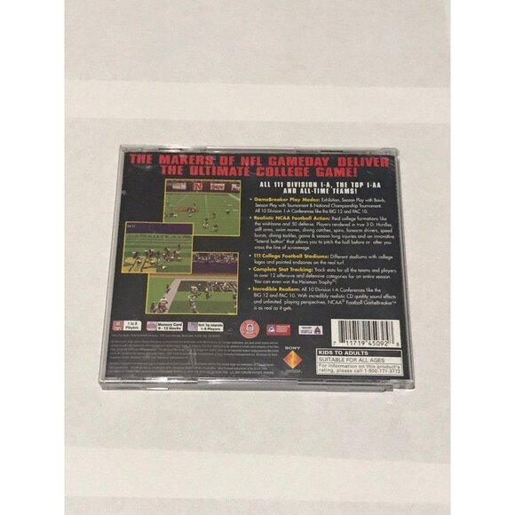 PS1: NCAA Football, Game Breaker, PlayStation 1 - Picture 2 of 3